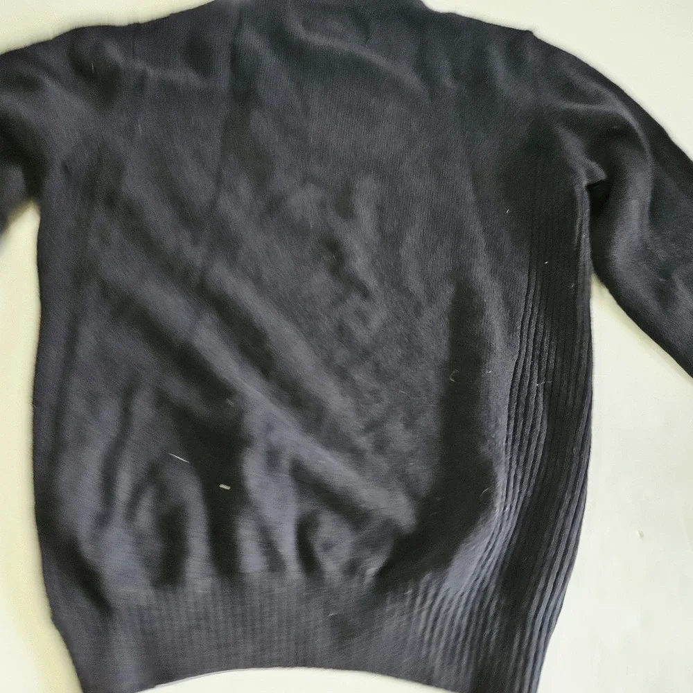 Barbour Quarter Zip Men's Size Large Black Pullober Long Sleeved Vintage